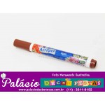 CANETA PARA TECIDO ACRILPEN ACRILEX MARROM 